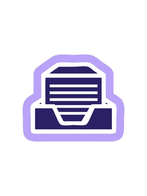 Starburst effect animation of office paper stack icon symbol Vídeos de archivo 324199262