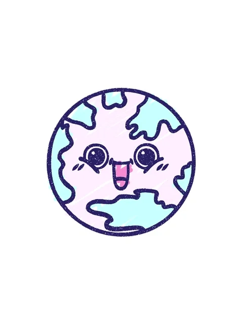 Starburst effect animation of Planet Earth Chalky Drawing Stock Footage 324253555