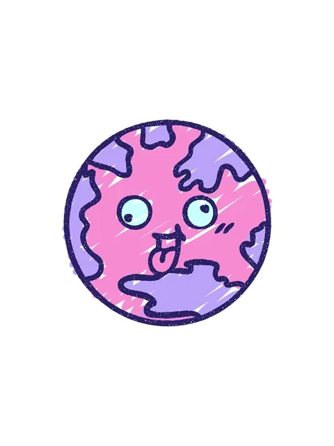 Starburst effect animation of Planet Earth Chalked Drawing Stock Footage 324325155