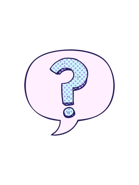 Starburst effect animation of question mark and speech bubble Video stock 324341502