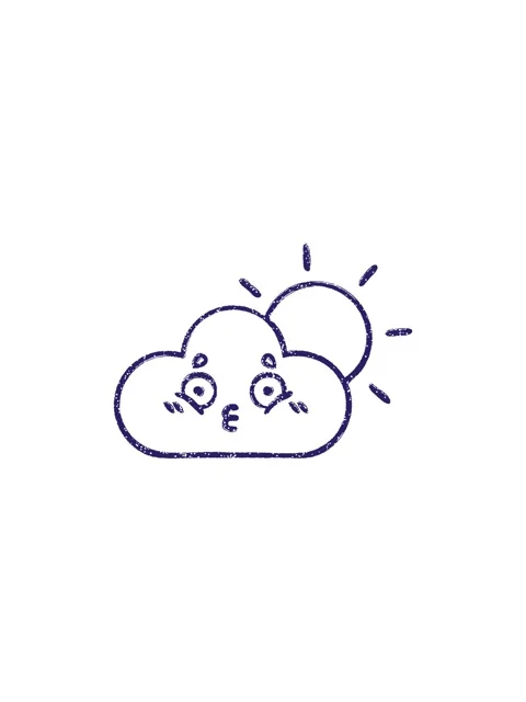 Starburst effect animation of Raincloud And Sun Charcoal Drawing Stock Footage 324160950