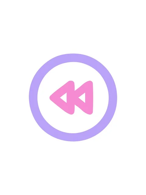 Starburst effect animation of rewind button symbol icon Stock Footage 324263360