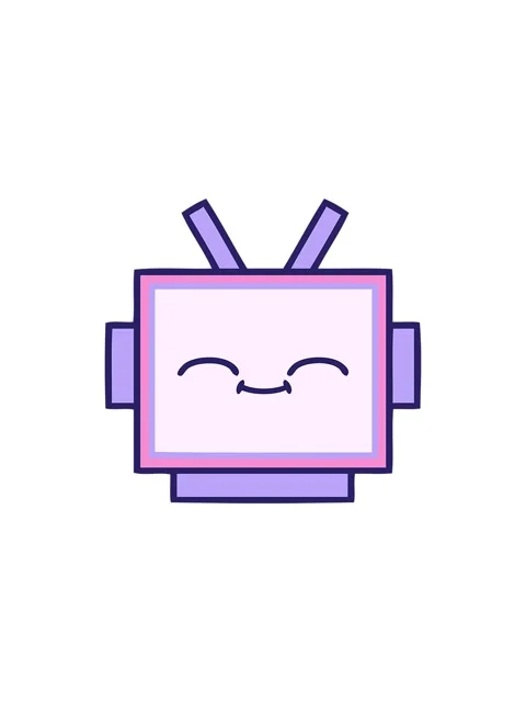 Starburst effect animation of a robot head cartoon Stock Footage 324238849