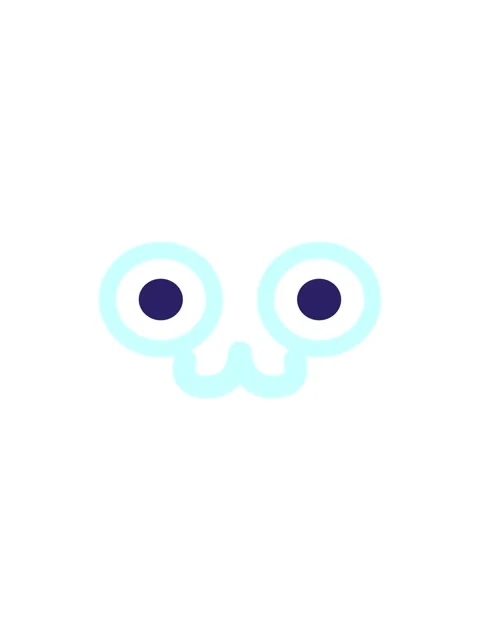 Starburst effect animation of staring animal face icon Stock Footage 324440823