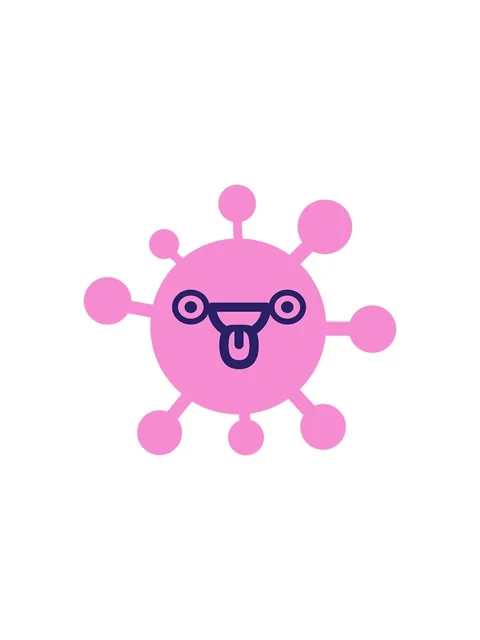 Starburst effect animation of staring face sticking out tongue icon design Stock Footage 324468817