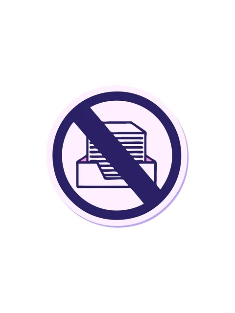 Starburst effect animation of sticker of a cute cartoon paper ban sign Vídeos de archivo 324059259