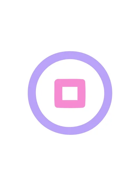 Starburst effect animation of stop button symbol icon Stock Footage 324272644