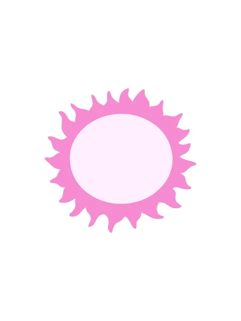 Starburst effect animation of sun doodle drawing Stock Footage 324144014
