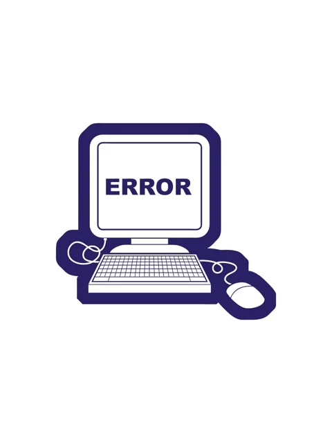 Starburst effect animation of vector icon illustration of a computer error Stock Footage 324203567