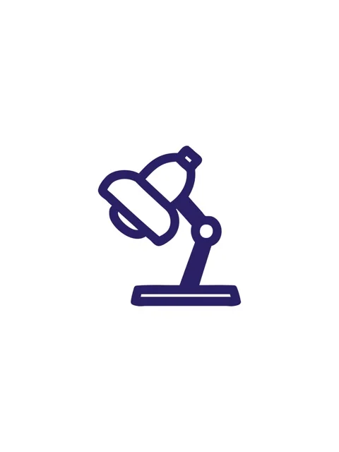 Starburst effect animation of work lamp symbol icon Stock Footage 324180092