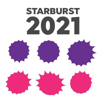 Starburst explosion comic shapes. Speech boom bubble Stock Illustration
