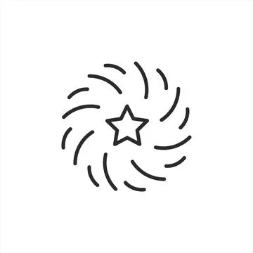 Starburst Firework Icon Stock Illustration