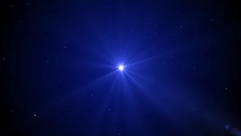 Starburst light effect dark blue background Stock Footage 296225701