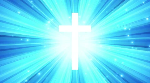 Starburst Light Rays Cross Stock Footage 60233033