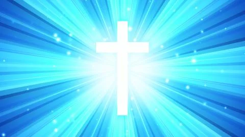 Starburst Light Rays Cross Stock Illustration