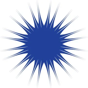 Starburst Logo blue Stock Illustration