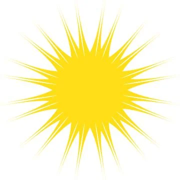 Starburst Logo yellow Stock Illustration