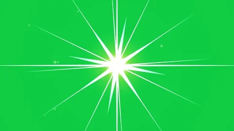Starburst rays. Bright white starburst light rays on green screen background Stock Footage 338219220