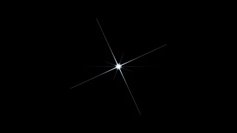 Starburst rays glowing bright light effect isolated on black background Stock Footage 346567262