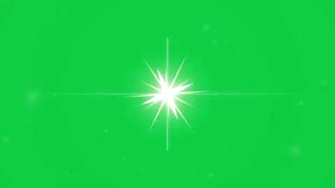 Starburst rays. White Eight Pointed Starburst Lens Flare on Green Screen Stock Footage 338219299