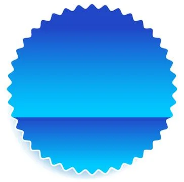 Starburst shaped badge, button shape with copyspace. Abstract badge, button o 스톡 일러스트