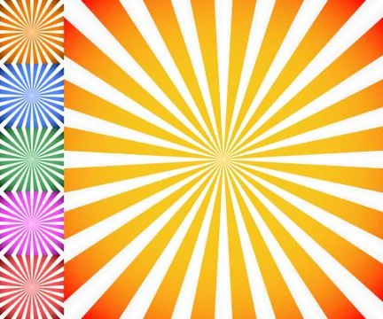 Starburst, sunburst background. Radiating, converging lines vector. Stock Illustration