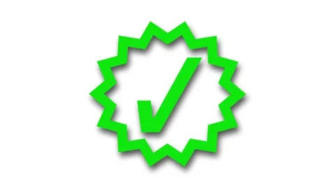 Starburst Task Complete Check Animation Stock Footage 307956159