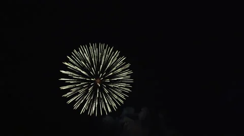 Starbursts and some patterned fireworks Stock Footage 59517510