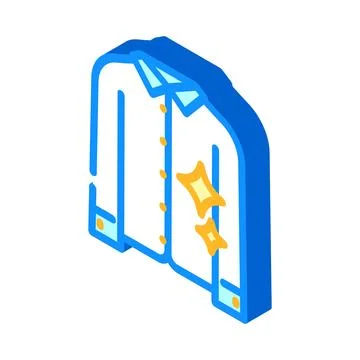 Starching cloth isometric icon vector illustration Stock Illustration