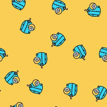 Starching cloth laundry wash vector seamless pattern Illustrazione stock