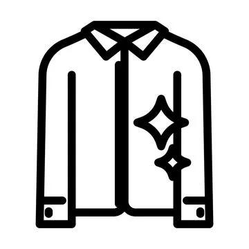 Starching cloth line icon vector illustration Stock Illustration
