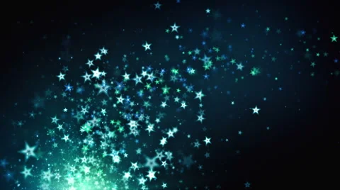 Stardust Blue Rising Stock-Footage 43965007