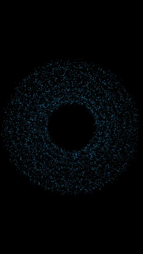 Stardust Galaxy Faint Spiral Celestial Disc in Vertical Video Video stock 346450266