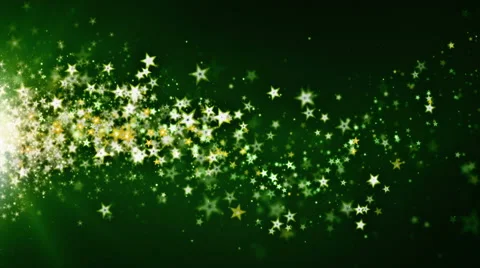 Stardust Green Drifting Stock Footage 43965092