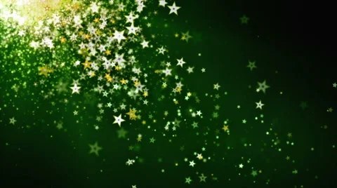 Stardust Green Falling Stock-Footage 43965230