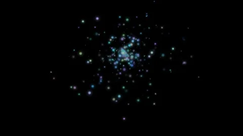 Starfield in deep space Stock Footage 3375852