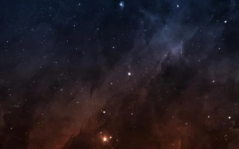 Starfield in deep space Stock Photos