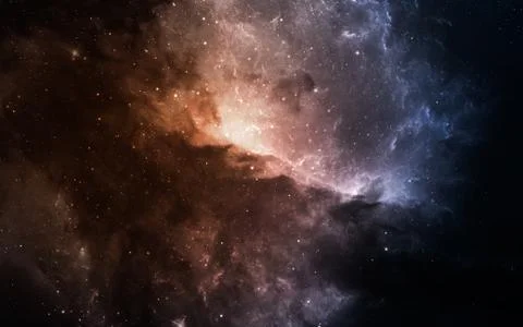 Starfield in deep space Stock Photos