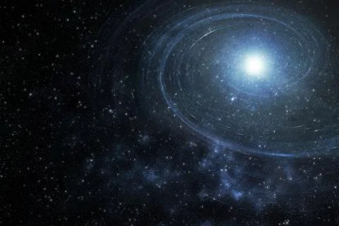Starfield galaxy spiral- Elements of this Image Furnished by NASA Foto stock