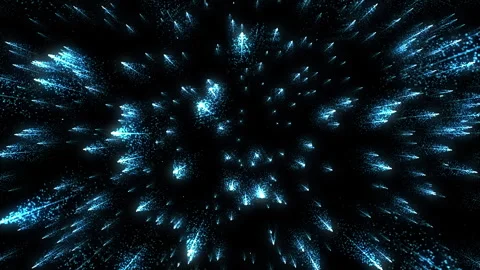 Starfield Light Speed Meteor Space Sky Stock Footage 242743167