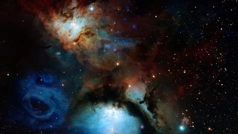 Starfield on night sky. Elements of this image furnished by NASA Stock Photos