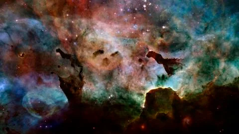 Starfield on night sky. Elements of this image furnished by NASA Stock Photos