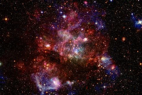 Starfield in outer space many light years far from the Earth. Photos