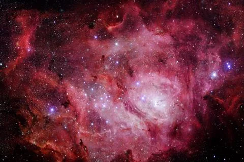Starfield in outer space many light years far from the Earth. Stock Photos