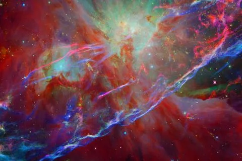Starfield in outer space many light years far from the Earth. Stock Photos