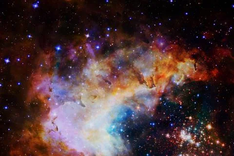 Starfield in outer space many light years far from the Earth. Stock Photos