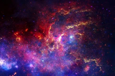 Starfield in outer space many light years far from the Earth. Photos