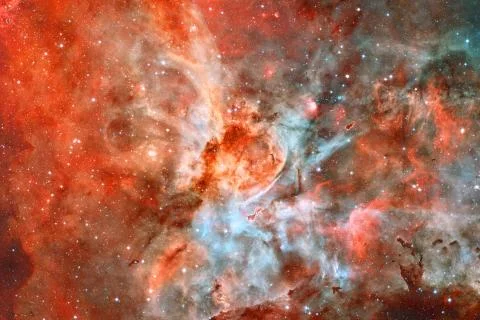 Starfield in outer space many light years far from the Earth. Stock Photos