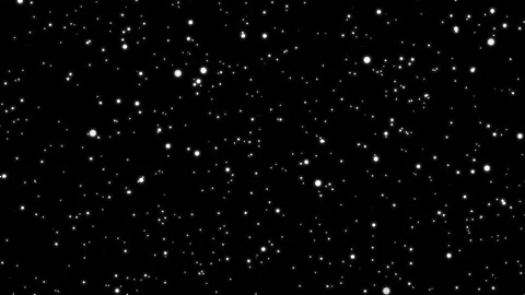 Starfield space animation moving forward with abstract particles. Stock Footage 321802433