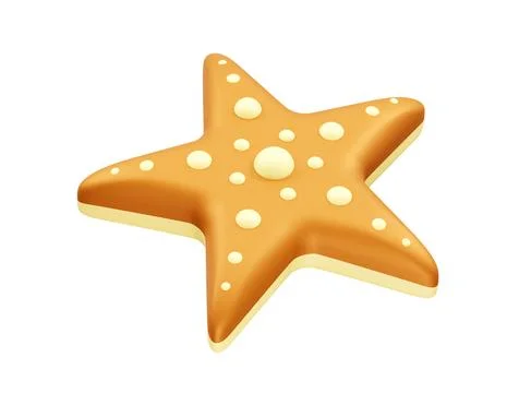 Starfish 3D Icon Illustrations render Stock Illustration